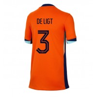 Niederlande Matthijs de Ligt #3 Heimtrikot Frauen EM 2024 Kurzarm